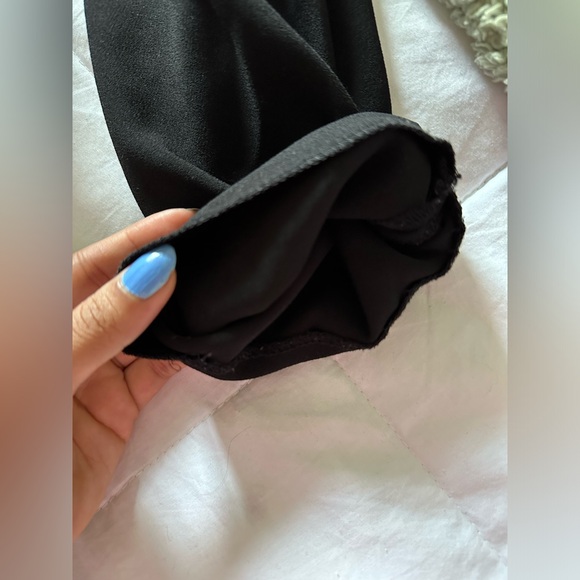 RW&CO Black Crepe Paperbag Ankle Pant with Sash/Belt - Picture 4 of 4